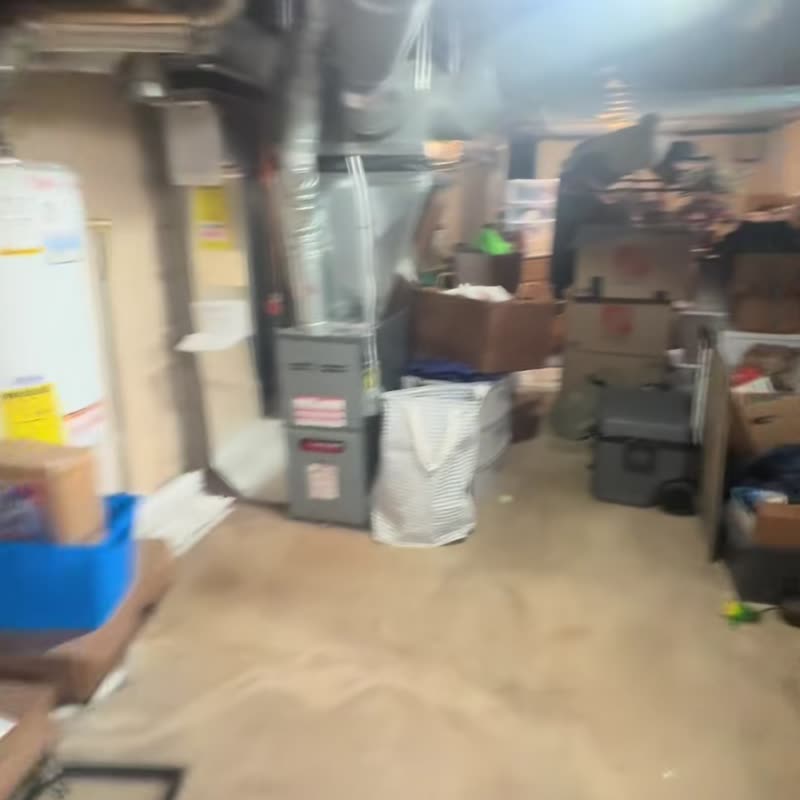 Before: cluttered space